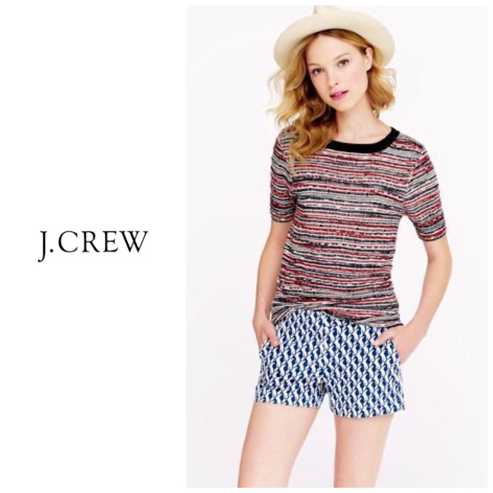 J.crew Seahorse pattern shorts